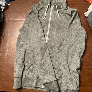 Gray zip up